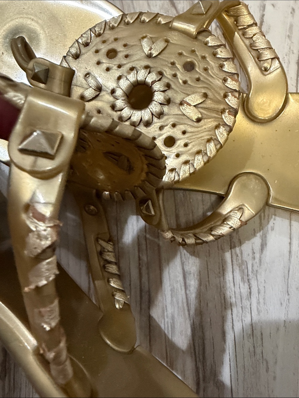 Jack Rogers Gold Georgica Metallic Thong Sandal - Picture 5 of 5